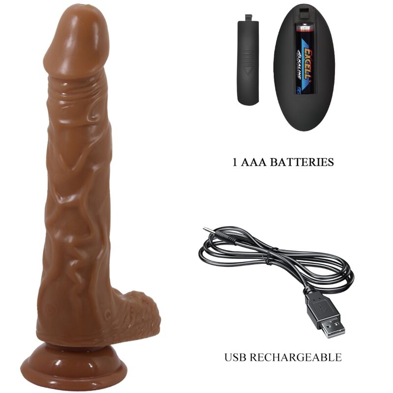 BAILE - BODACH REALISTIC VIBRATOR WITH SUCTION CUP REMOTE CONTROL