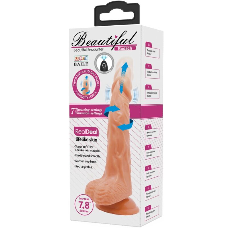 BAILE - BODACH REALISTIC VIBRATOR WITH SUCTION CUP REMOTE CONTROL