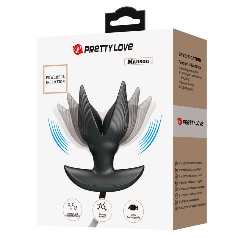 PRETTY LOVE - INFLATABLE &amp; RECHARGEABLE ANAL PLUG