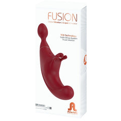 ADRIEN LASTIC - FUSION TRIPLE ESTIMULADOR DE CLITORIS Y PUNTO G ROJO