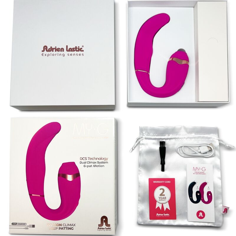 ADRIEN LASTIC - MY·G CHUPADOR DE CLITORIS Y ESTIMULADOR DEL PUNTO G ROSA