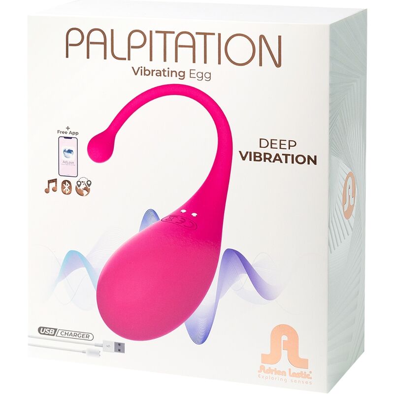 ADRIEN LASTIC - HUEVO VIBRADOR PALPITACIONES ROSA - APLICACIÓN GRATUITA