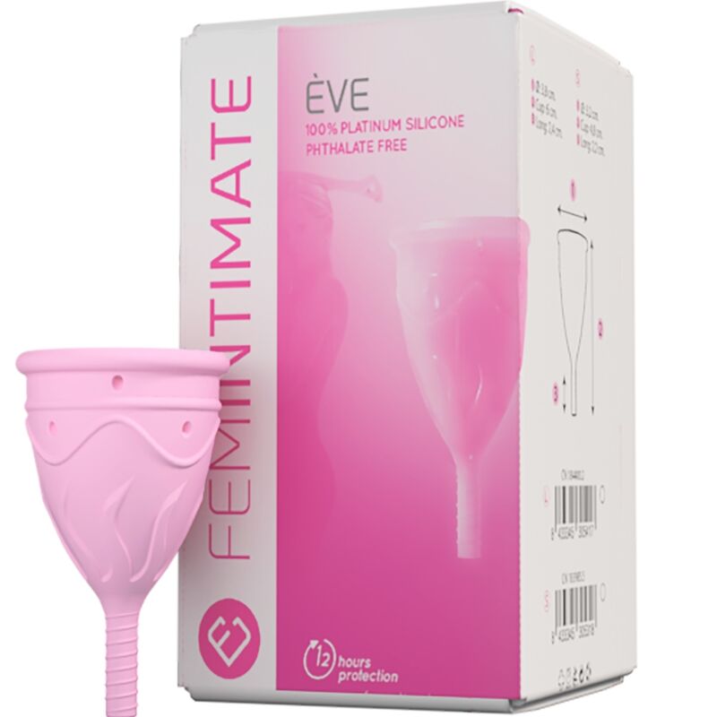 FEMINTIMATE - COPA MENSTRUAL DE SILICONA EVE - TALLA L