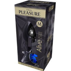 ALIVE - MINI PLUG METÁLICO AZUL PLACER ANAL TALLA M