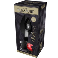 ALIVE - MINI PLUG ANAL PLACER METAL ROJO TALLA L