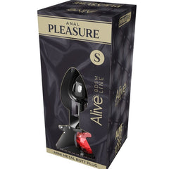 ALIVE - MINI PLUG DE PLACER ANAL DE METAL ROJO TALLA S