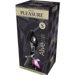 ALIVE - PLACER ANAL MINI PLUG METAL ROSA TALLA S