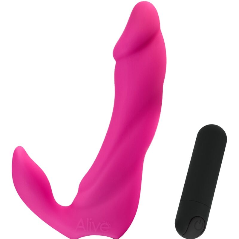 ALIVE - DILDO VIBRADOR BIFUN PRO ROSA 14.9 CM