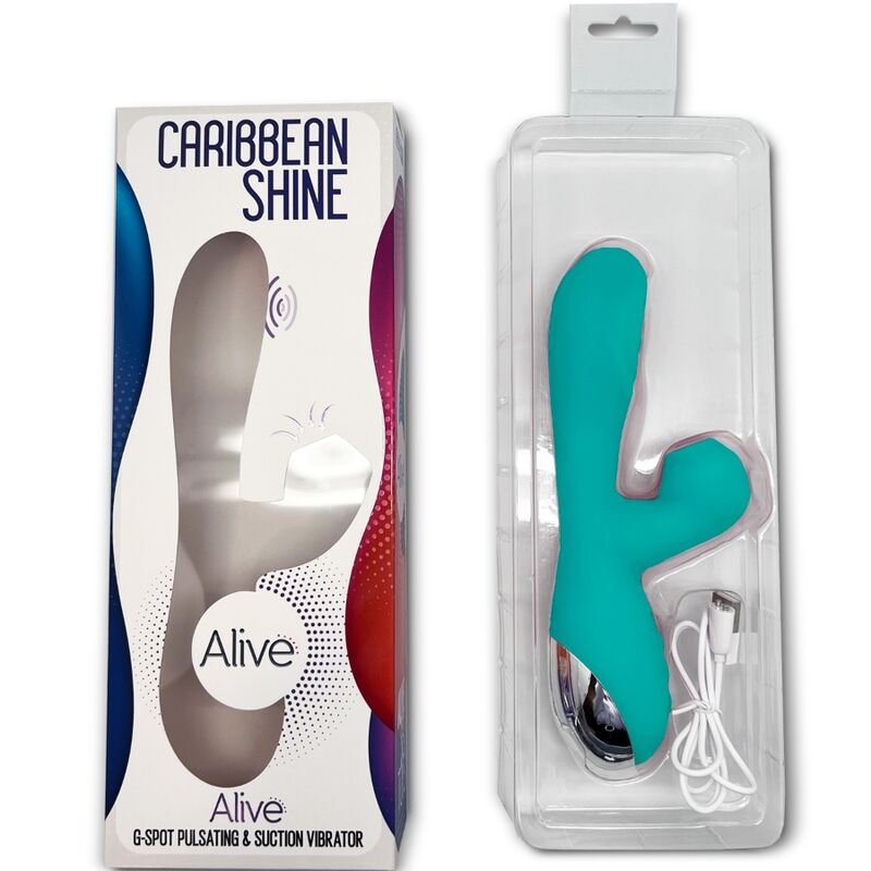 ALIVE - VIBRADOR CARIBBEAN SHINE &amp; SUCKER AZUL