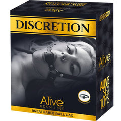 ALIVE - MORDAZA RESPIRABLE DISCRETION ROJA