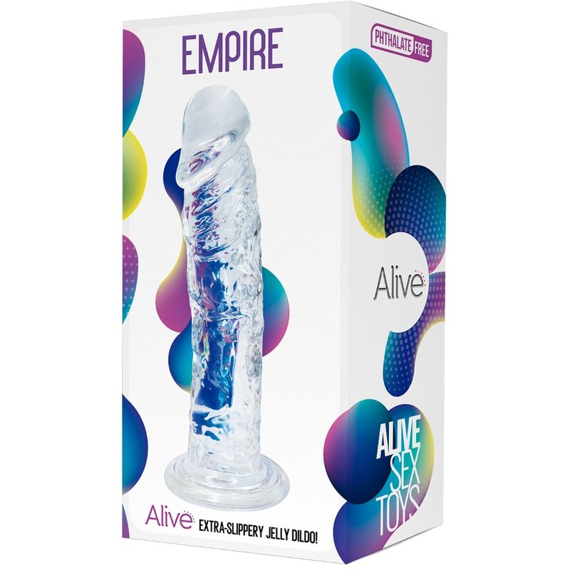 ALIVE - PENE IMPERIO REALISTA TRANSPARENTE 19,3 CM