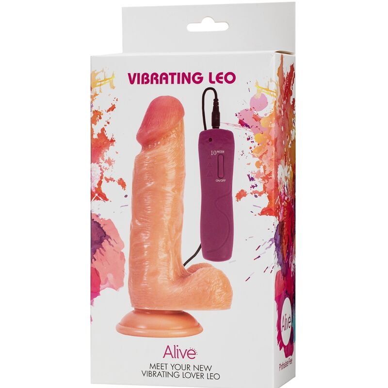 ALIVE - LEO VIBRADOR PENE REALISTA 17 CM