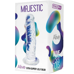 ALIVE - PENE REALISTA MAJESTICO TRANSPARENTE 14,7 CM
