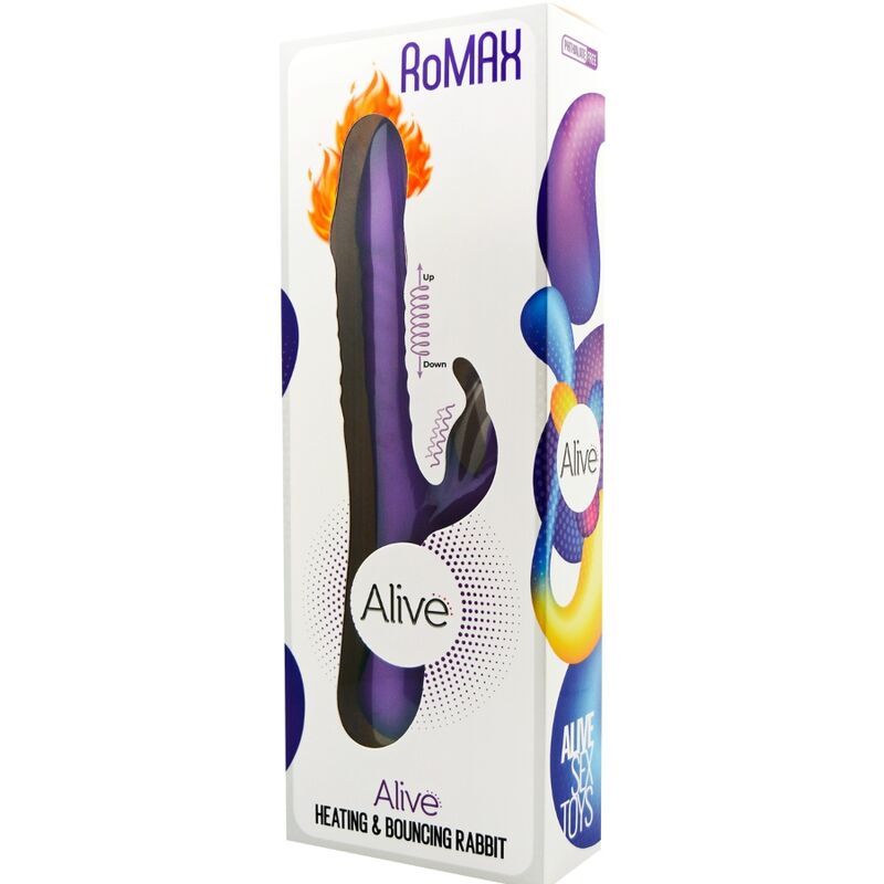 ALIVE - ROMAX VIBRADOR CONEJO DE SILICONA MORADO