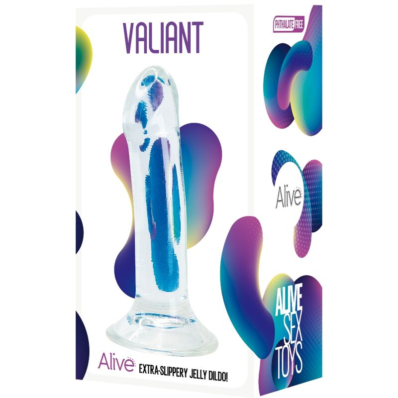 ALIVE - PENE REALISTA VALIANT TRANSPARENTE 16 CM