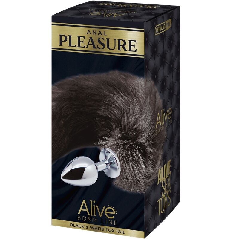 ALIVE - METAL FOX TAIL ANAL PLUG SIZE M