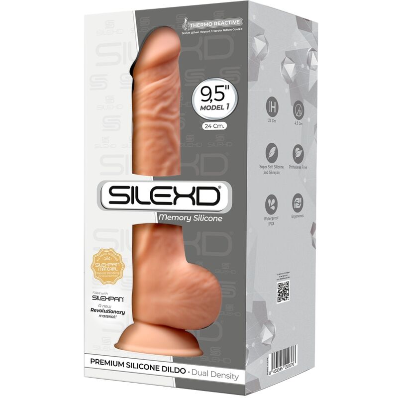 SILEXD - MODELO 1 PENE REALISTA PREMIUM SILICONA SILEXPAN 24 CM