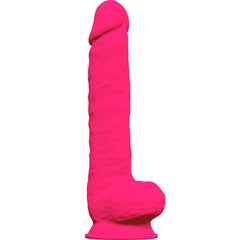 SILEXD - MODELO 1 PENE REALISTA PREMIUM SILEXPAN SILICONA FUCSIA 38 CM