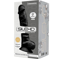 SILEXD - MODEL 1 REALISTIC PENIS PREMIUM SILEXPAN SILICONE BLACK 23 CM