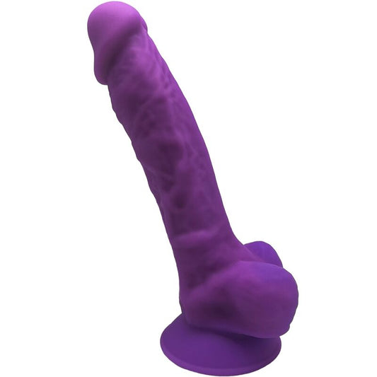 SILEXD - MODEL 1 REALISTIC PENIS PREMIUM SILEXPAN SILICONE PURPLE 17.5 CM