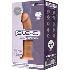 SILEXD - MODELO 1 VIBRADOR DE PENE DE SILICONA REALISTA PREMIUM SILEXPAN 17,5 CM