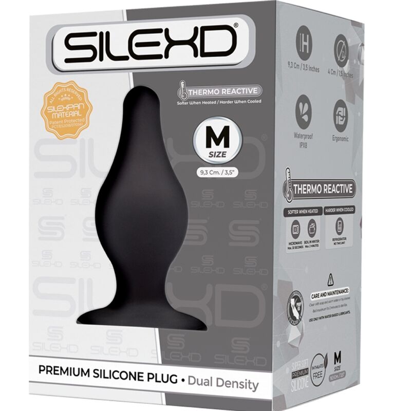 SILEXD - PLUG ANAL MODELO 2 PREMIUM SILEXPAN PREMIUM SILICONA TERMOREACTIVA TALLA M