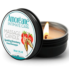 AMOREANE - STRAWBERRY CHAMPAGNE MASSAGE CANDLE 30 ML