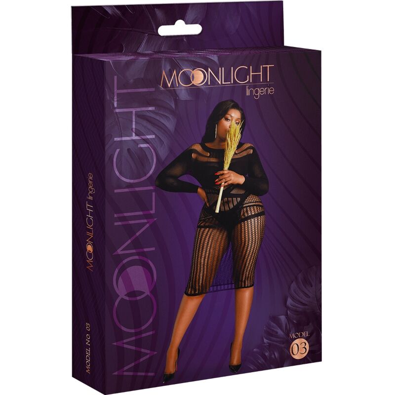 MOONLIGHT - MODELO 3 VESTIDO NEGRO TALLA GRANDE
