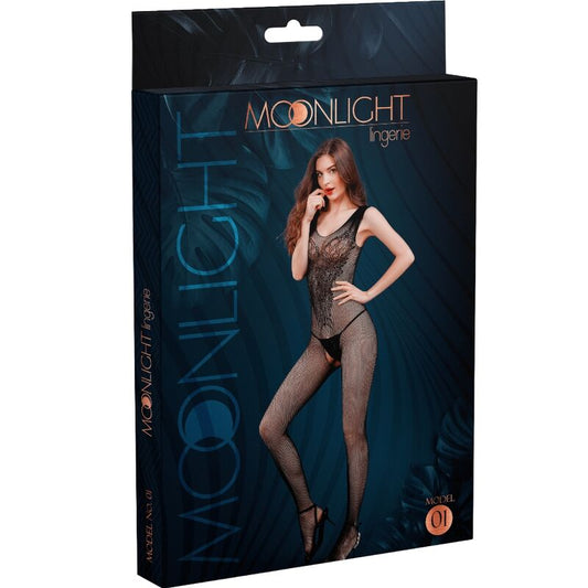 MOONLIGHT - BODYSTOCKING MODÈLE 1 NOIR TAILLE UNIQUE