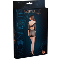 MOONLIGHT - VESTIDO DE MALLA MODELO 7 NEGRO TALLA ÚNICA