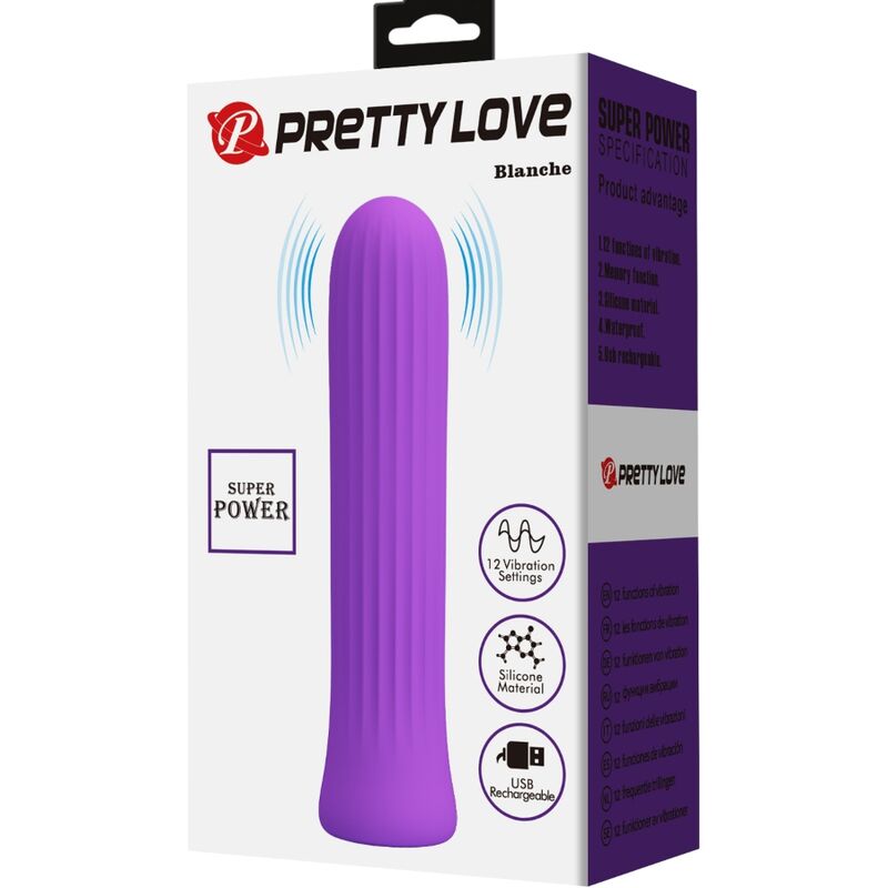 PRETTY LOVE - VIBRADOR ESTIMULADOR LILA BLANCO