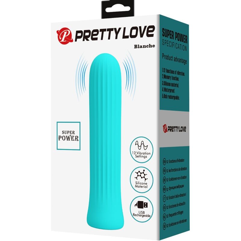 PRETTY LOVE - ESTIMULADOR VIBRADOR BLANCO AZUL