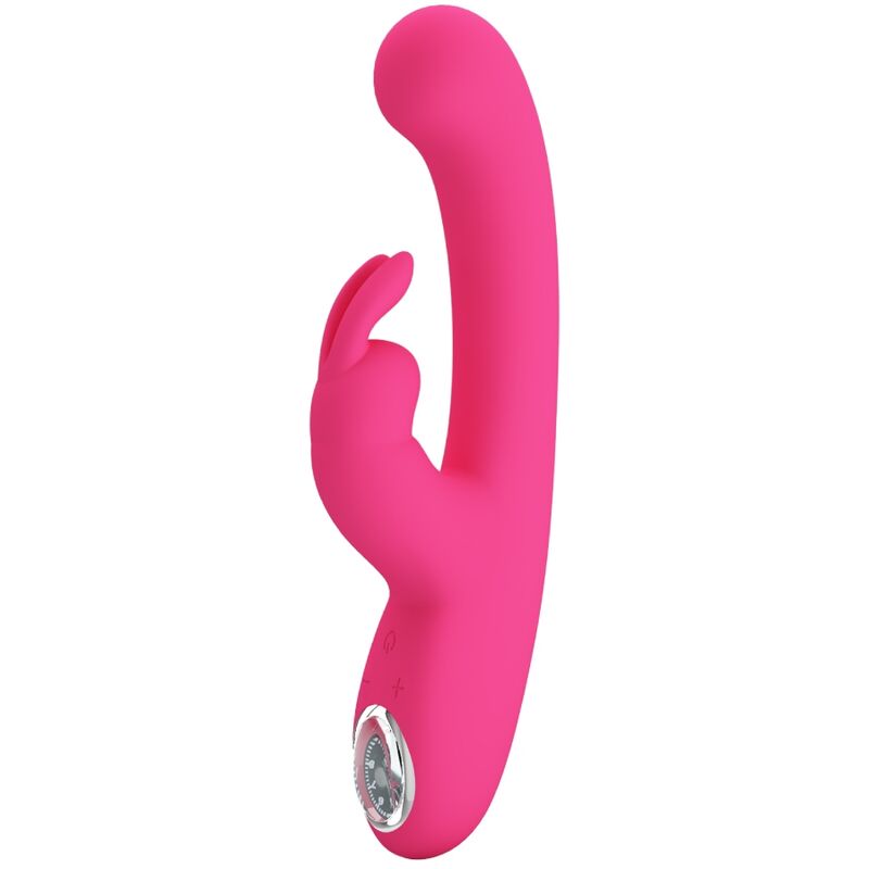 PRETTY LOVE - VIBRADOR LAMAR CONEJO Y PUNTO G ROSA