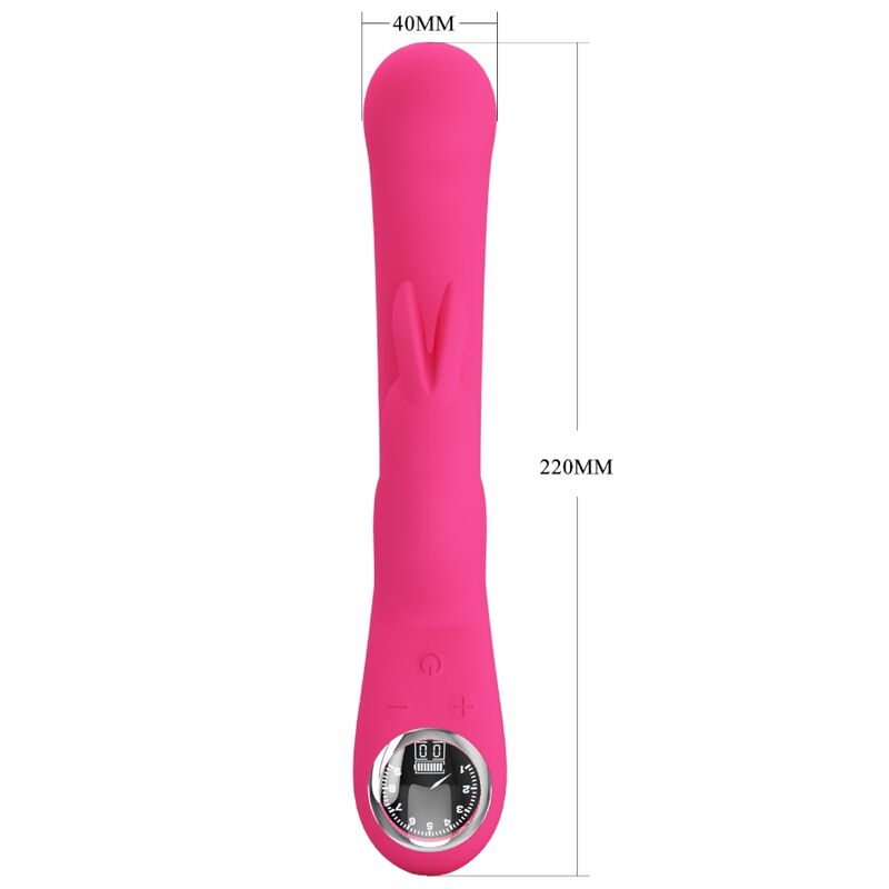 PRETTY LOVE - VIBRADOR LAMAR CONEJO Y PUNTO G ROSA