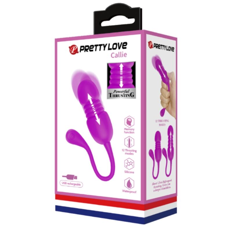 PRETTY LOVE - HUEVO VIBRADOR RECARGABLE CALLIE MORADO