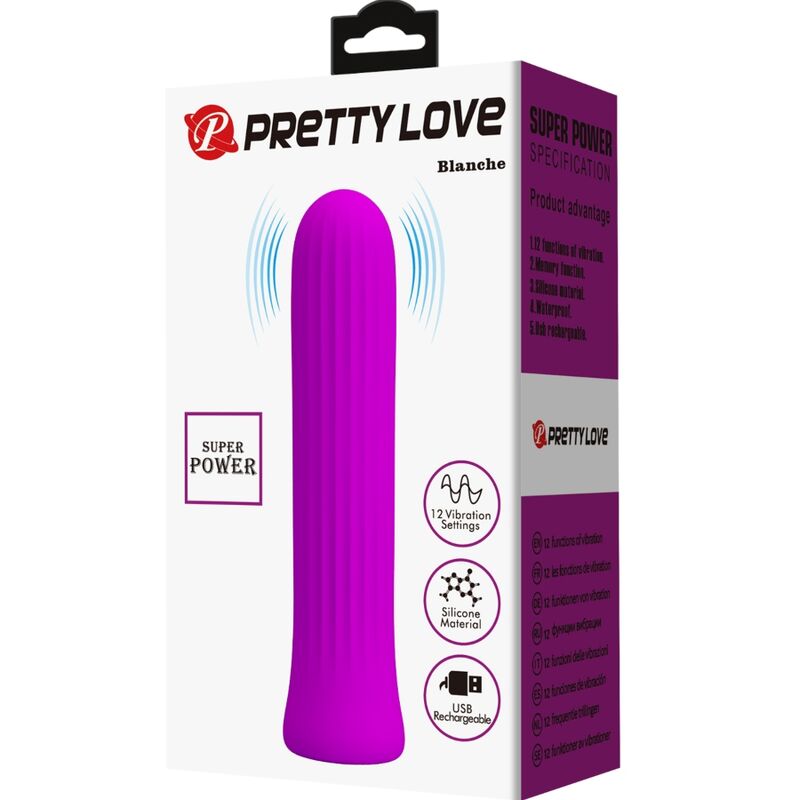 PRETTY LOVE - ESTIMULADOR VIBRADOR BLANCO ROSA