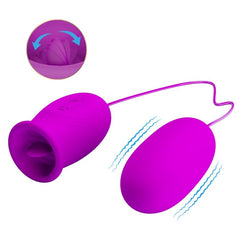 PRETTY LOVE - DAISY DUAL EGG VIBRADOR RECARGABLE MORADO