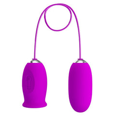 PRETTY LOVE - DAISY DUAL EGG VIBRADOR RECARGABLE MORADO