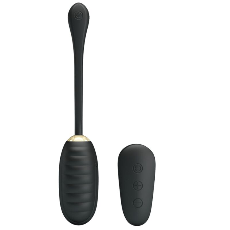 PRETTY LOVE - DOREEN LUXURY BLACK RECHARGEABLE VIBRATING EGG