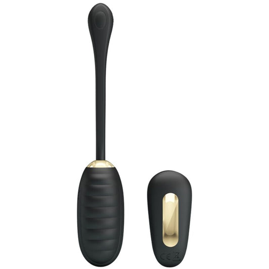 PRETTY LOVE - DOREEN LUXURY BLACK RECHARGEABLE VIBRATING EGG