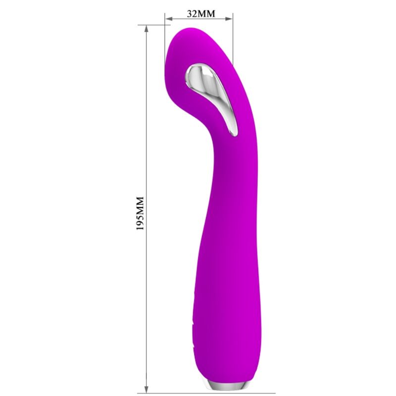 PRETTY LOVE - RECHARGEABLE ELECTROSHOCK VIBRATOR HECTOR-WATERPROOF PURPLE