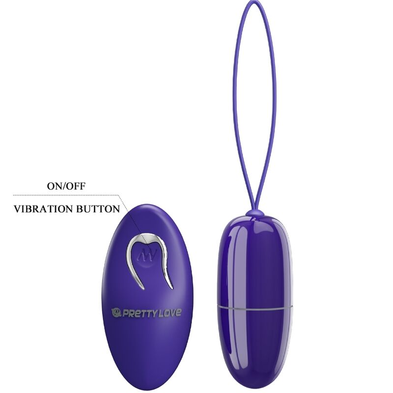 PRETTY LOVE - SELKIE YOUTH MINI VIBRATING EGG REMOTE CONTROL PURPLE