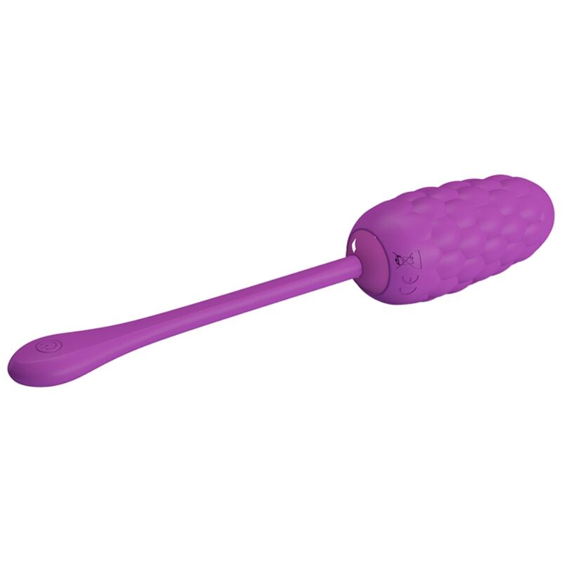 PRETTY LOVE - RECHARGEABLE MARINE TEXTURE VIBRATING EGG PURPLE