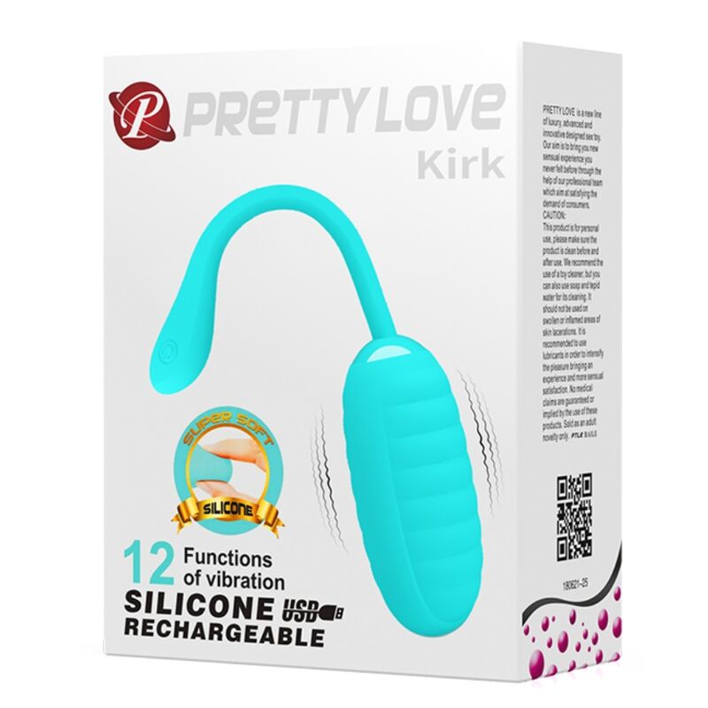 PRETTY LOVE - HUEVO VIBRADOR RECARGABLE KIRK VERDE CLARO