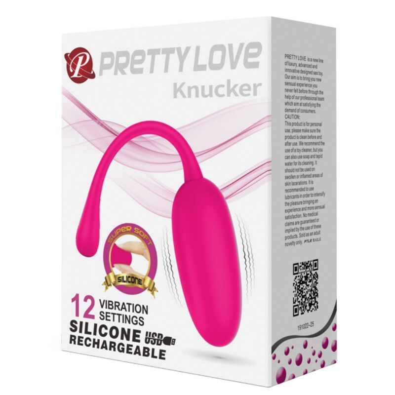 PRETTY LOVE - RECHARGEABLE VIBRATING EGG KNUCKER PINK