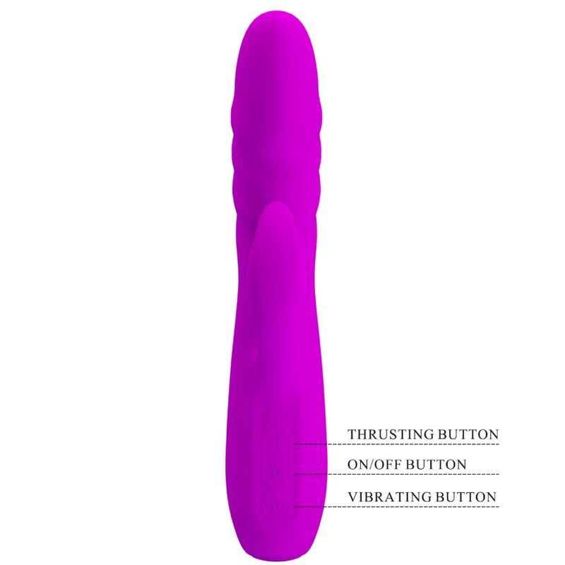 PRETTY LOVE - VIBRADOR RECARGABLE CONEJO MELANIE MORADO