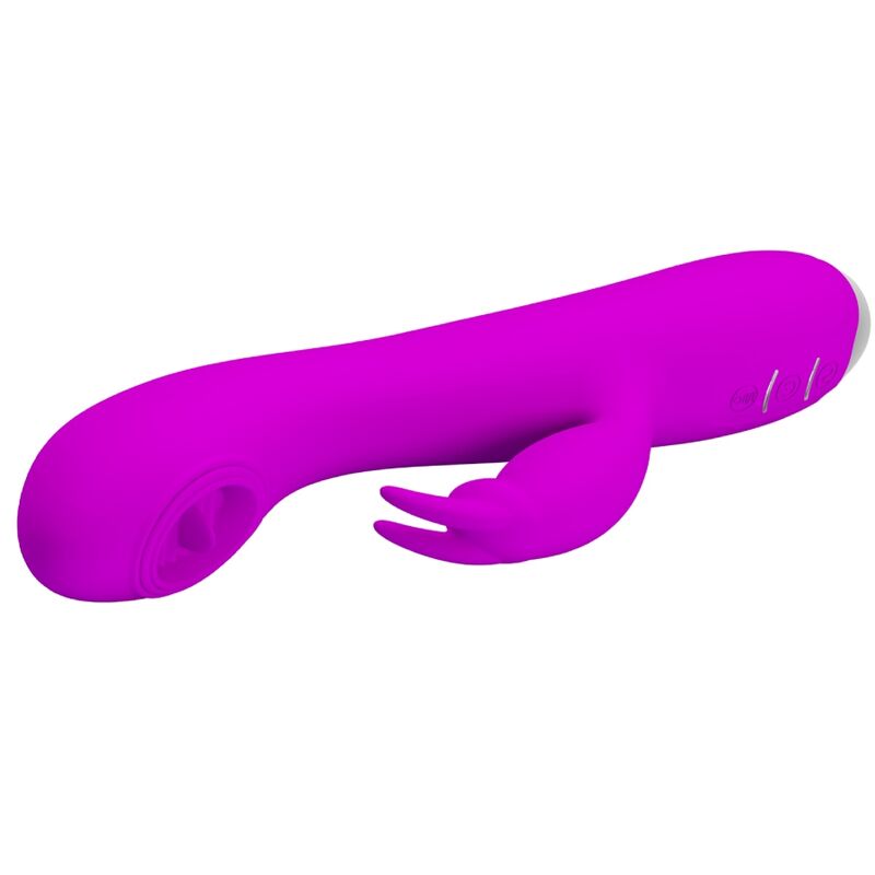 PRETTY LOVE - RACHEL VIBRADOR RECARGABLE CON VENTOSA MORADA