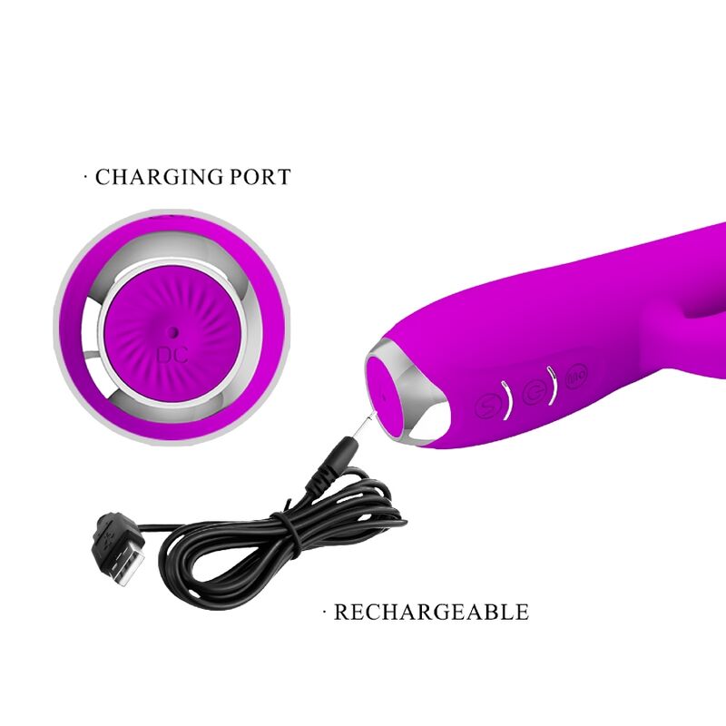 PRETTY LOVE - REGINA PURPLE RECHARGEABLE SUCKER VIBRATOR