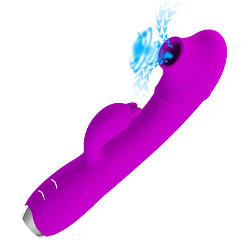 PRETTY LOVE - REGINA PURPLE RECHARGEABLE SUCKER VIBRATOR