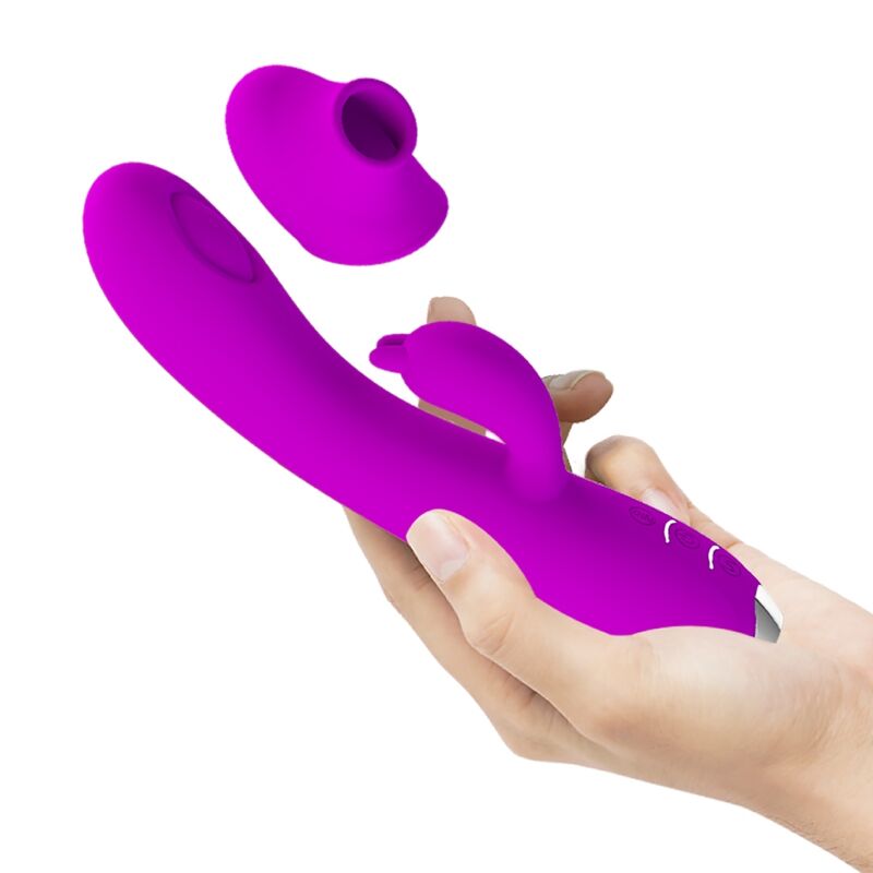 PRETTY LOVE - REGINA PURPLE RECHARGEABLE SUCKER VIBRATOR